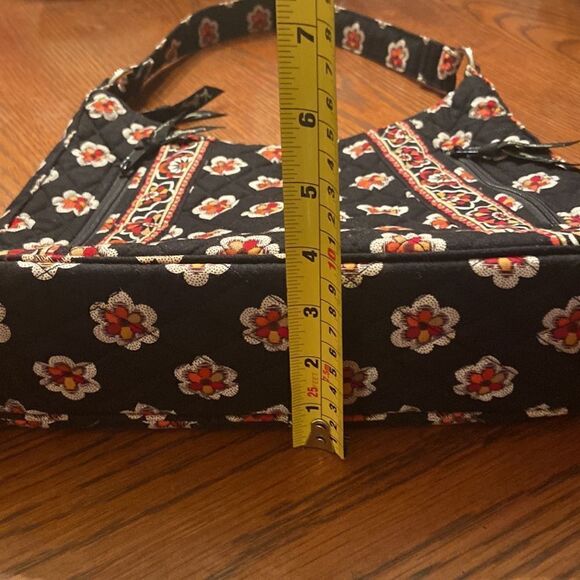 Vera Bradley bag like new black, red cream tan colors - Picture 6 of 12